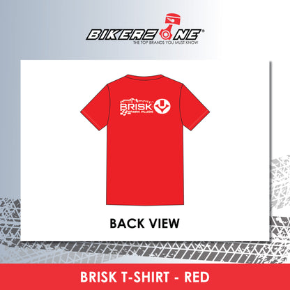 BRISK SPARK PLUG MICROFIBRE T-SHIRT - RED COLOUR