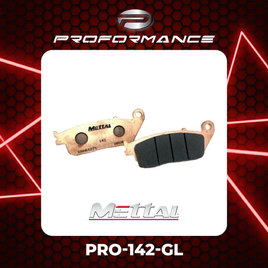 METTAL PRO-142-GL BRAKE PADS FOR BENELLI, BMW, HONDA, KAWASAKI, KYMCO AND SUZUKI MOTORBIKE