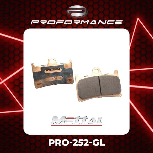 METTAL PRO-252-GL BRAKE PADS FOR YAMAHA MOTORBIKE