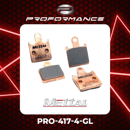 METTAL PRO-417-4-GL BRAKE PADS FOR KAWASAKI MOTORBIKE