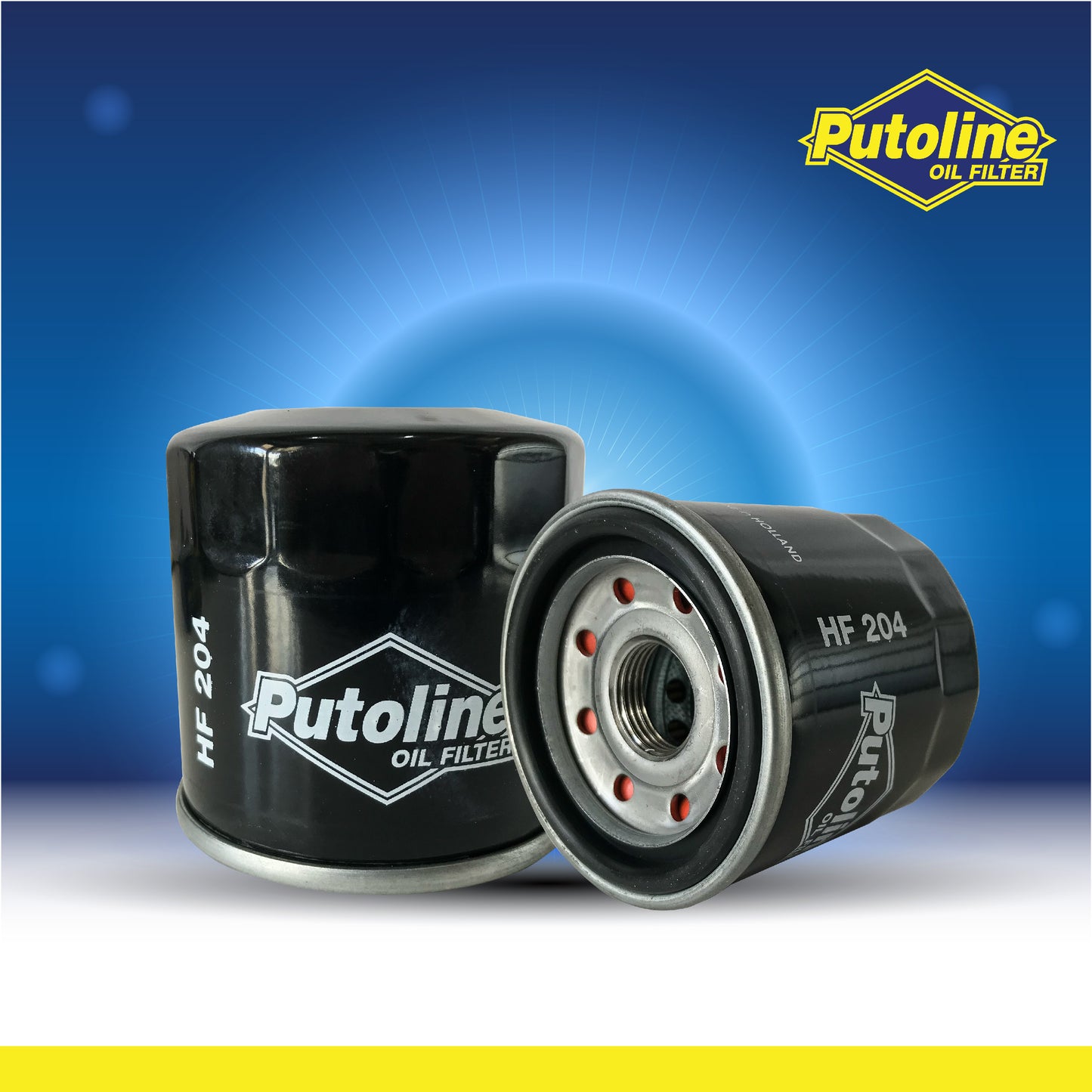 PUTOLINE OIL FILTER HF204 FOR HONDA, KAWASAKI, MV AGUSTA, TRIUMPH, YAMAHA MOTORCYCLE