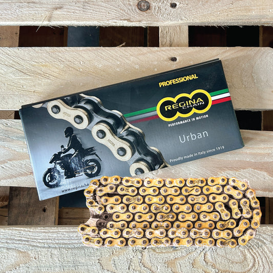 REGINA 126EB-ORO (428) MOTOCROSS / OFF-ROAD MOTORCYCLE GOLD CHAIN, BELOW 150CC, NON OIL SEAL