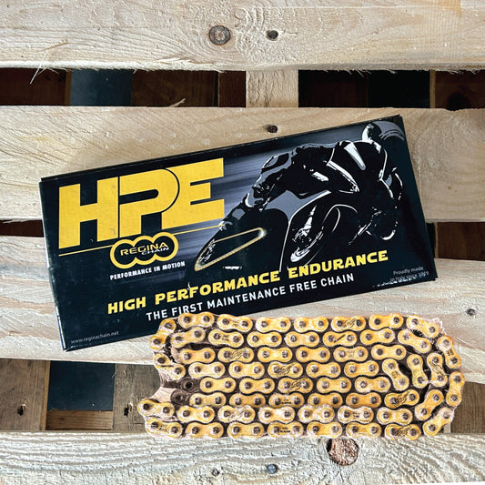 REGINA 137HPE (525) HIGH PERFORMANCE MAINTENANCE FREE MOTORCYCLE GOLD CHAIN, Z-RING