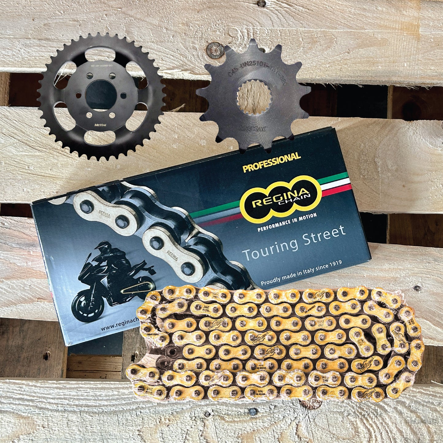 REGINA 520ZRT-110 CHAIN + SPROCKET SET FOR BENELLI TRK251, LEOCINO 250